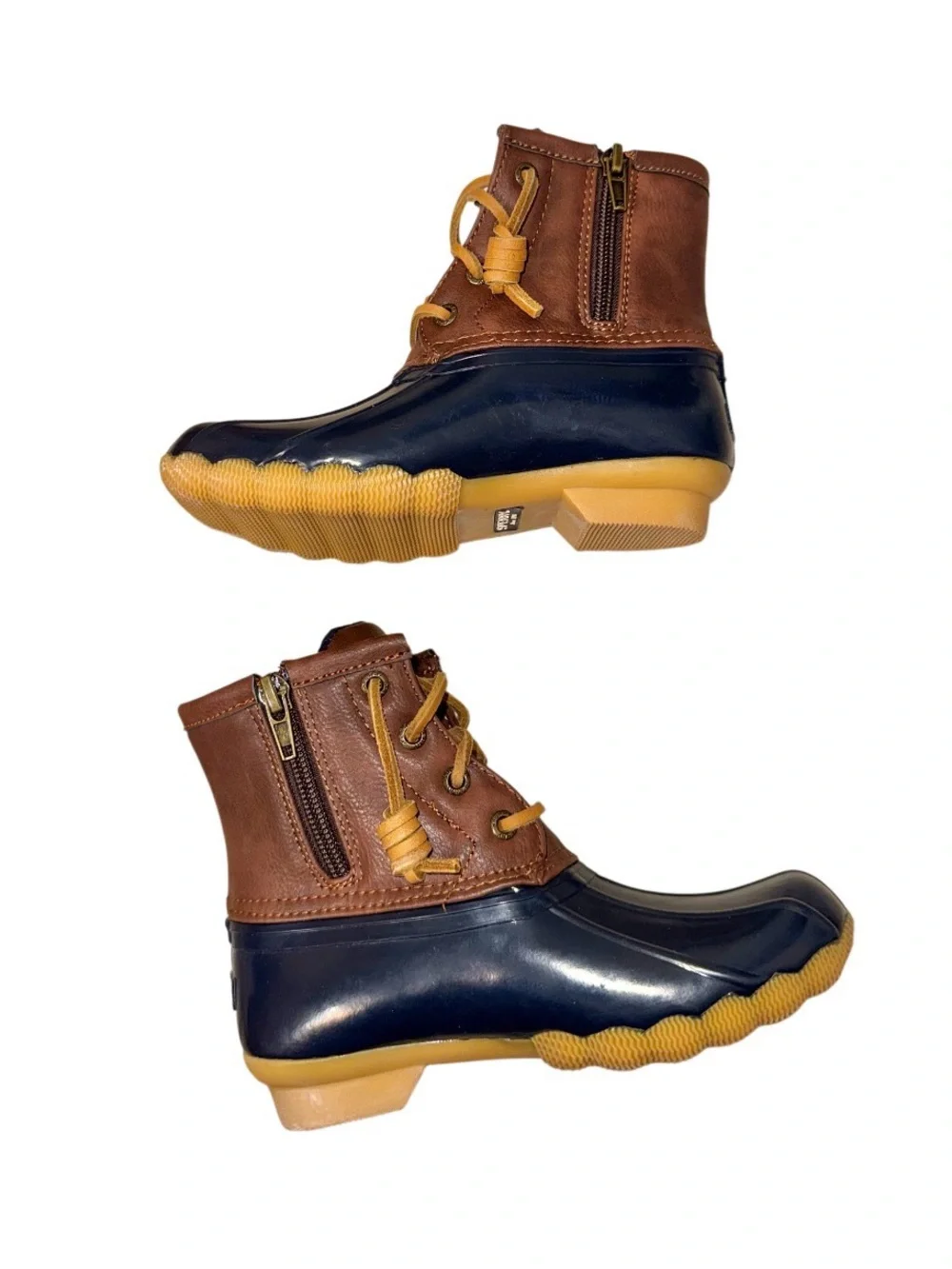 SPERRY SALTWATER insulated leather duck boots girl’s shoes  size 12